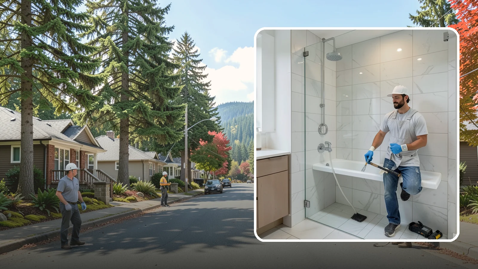 Shower Bench Installation in Hunts Point, King County, WA - A shower bench installation adds a sturdy, waterproof seat for comfort and safer bathing.