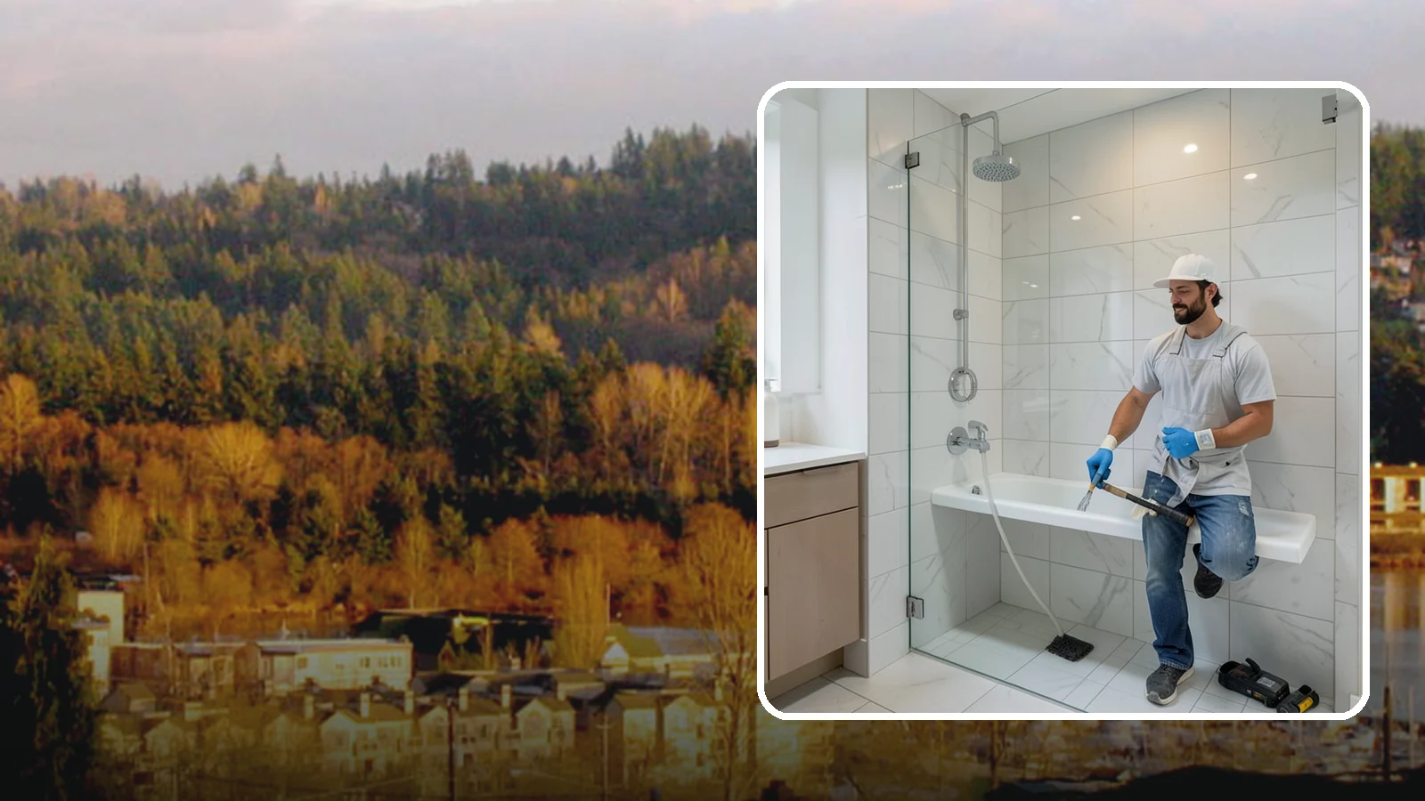 Shower Bench Installation in Kenmore, King County, WA - A shower bench installation adds a sturdy, waterproof seat for comfort and safer bathing.