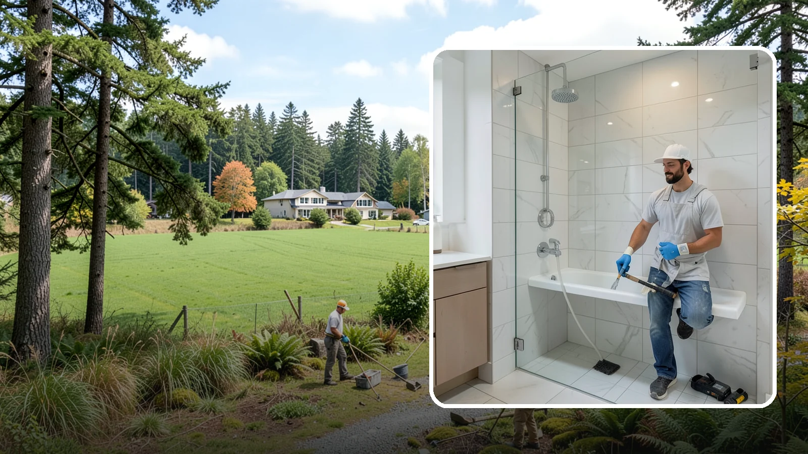 Shower Bench Installation in Lyman, Skagit County, WA - A shower bench installation adds a sturdy, waterproof seat for comfort and safer bathing.