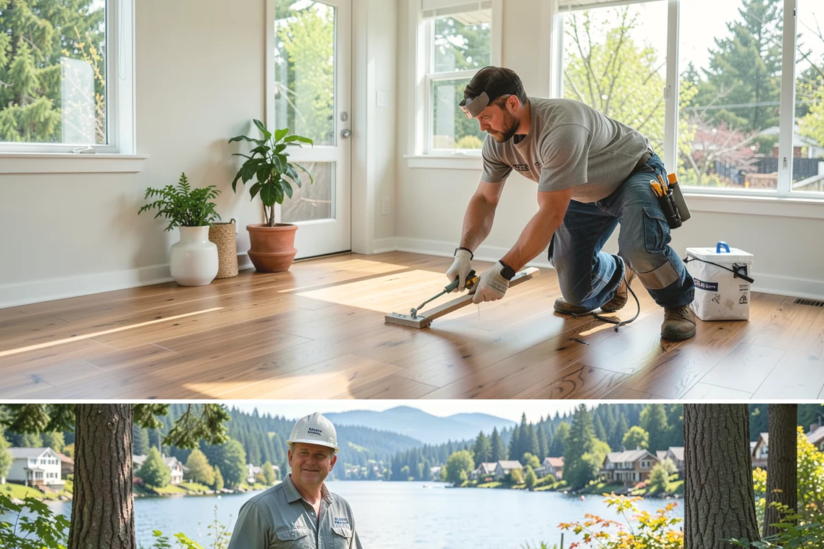 Shower Bench Installation in Milton, King County, WA - A bench is usually added during a shower build, so pairing it with a winter enclosure project keeps everything on one schedule.