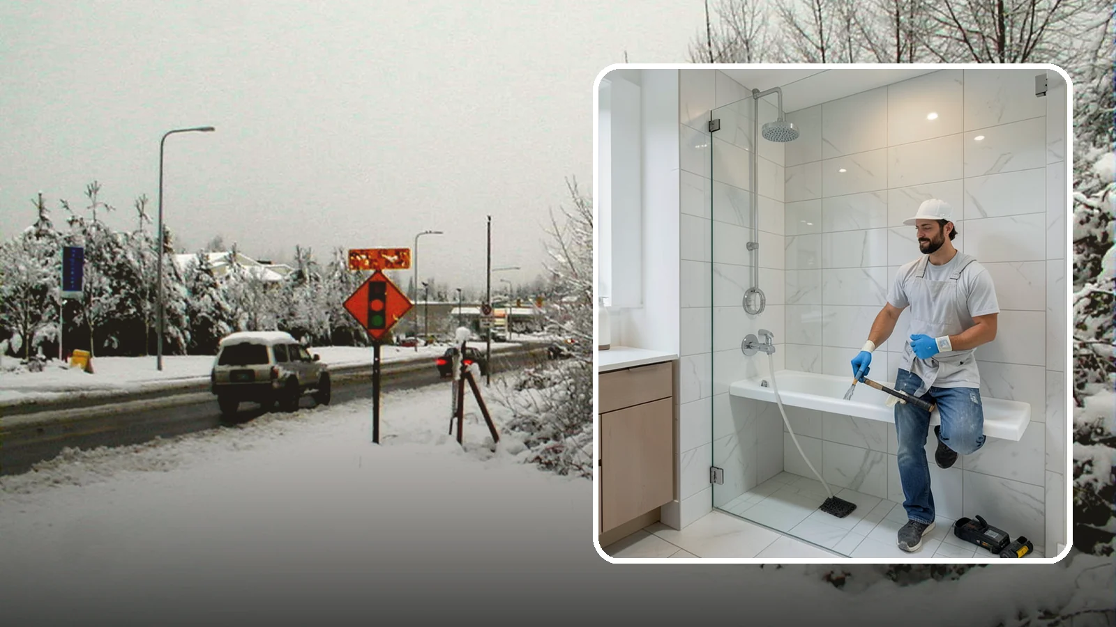 Shower Bench Installation in Newcastle, King County, WA - A shower bench installation adds a sturdy, waterproof seat for comfort and safer bathing.