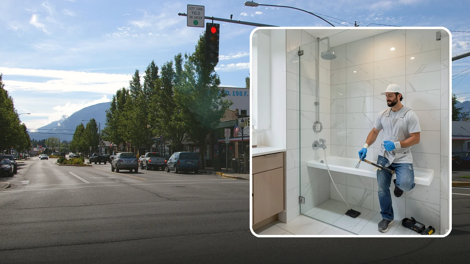 Shower Bench Installation in North Bend, King County, WA - A shower bench installation adds a sturdy, waterproof seat for comfort and safer bathing.