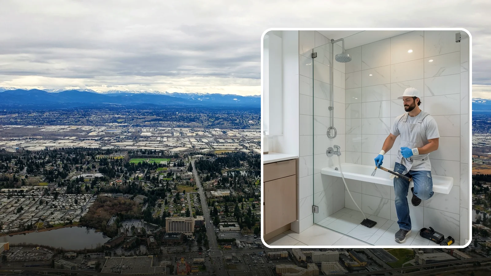 Shower Bench Installation in SeaTac, King County, WA - A shower bench installation adds a sturdy, waterproof seat for comfort and safer bathing.