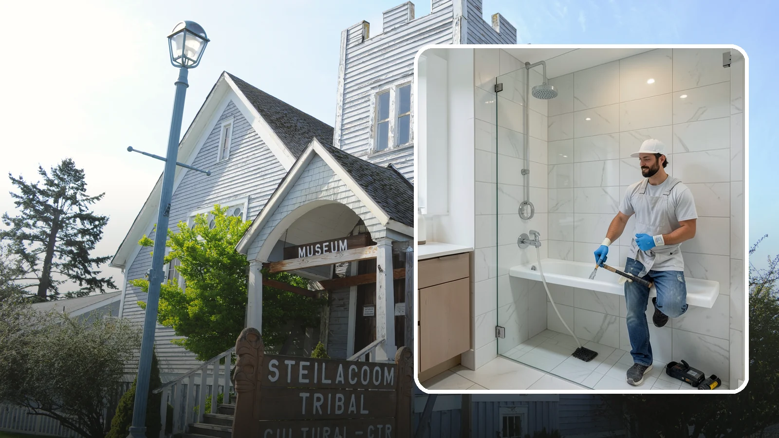 Shower Bench Installation in Steilacoom, Pierce County, WA - A shower bench installation adds a sturdy, waterproof seat for comfort and safer bathing.