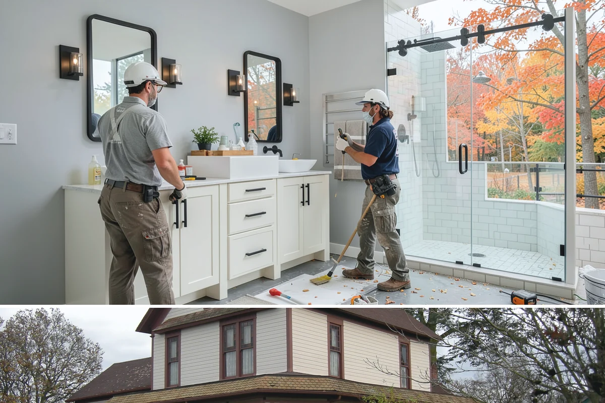 Shower Bench Installation in Sumner, Pierce County, WA - A bench is usually added during a shower build, so pairing it with a winter enclosure project keeps everything on one schedule.