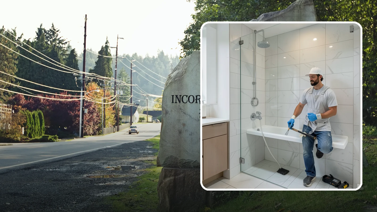 Shower Bench Installation in Wilkeson, Pierce County, WA - A shower bench installation adds a sturdy, waterproof seat for comfort and safer bathing.