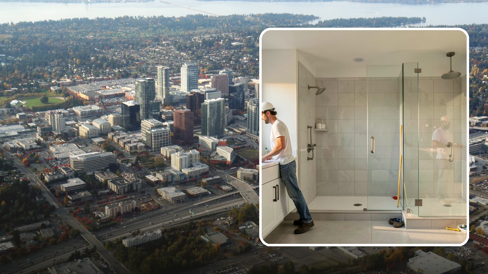 Shower Conversion in Bellevue, King County, WA - A shower conversion transforms an existing enclosure into a configuration that better fits your needs.