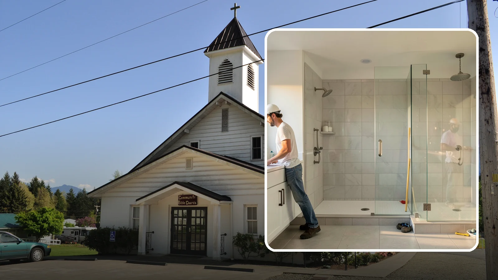 Shower Conversion in Concrete, Skagit County, WA - A shower conversion transforms an existing enclosure into a configuration that better fits your needs.