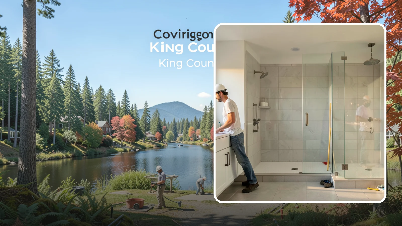 Shower Conversion in Covington, King County, WA - A shower conversion transforms an existing enclosure into a configuration that better fits your needs.