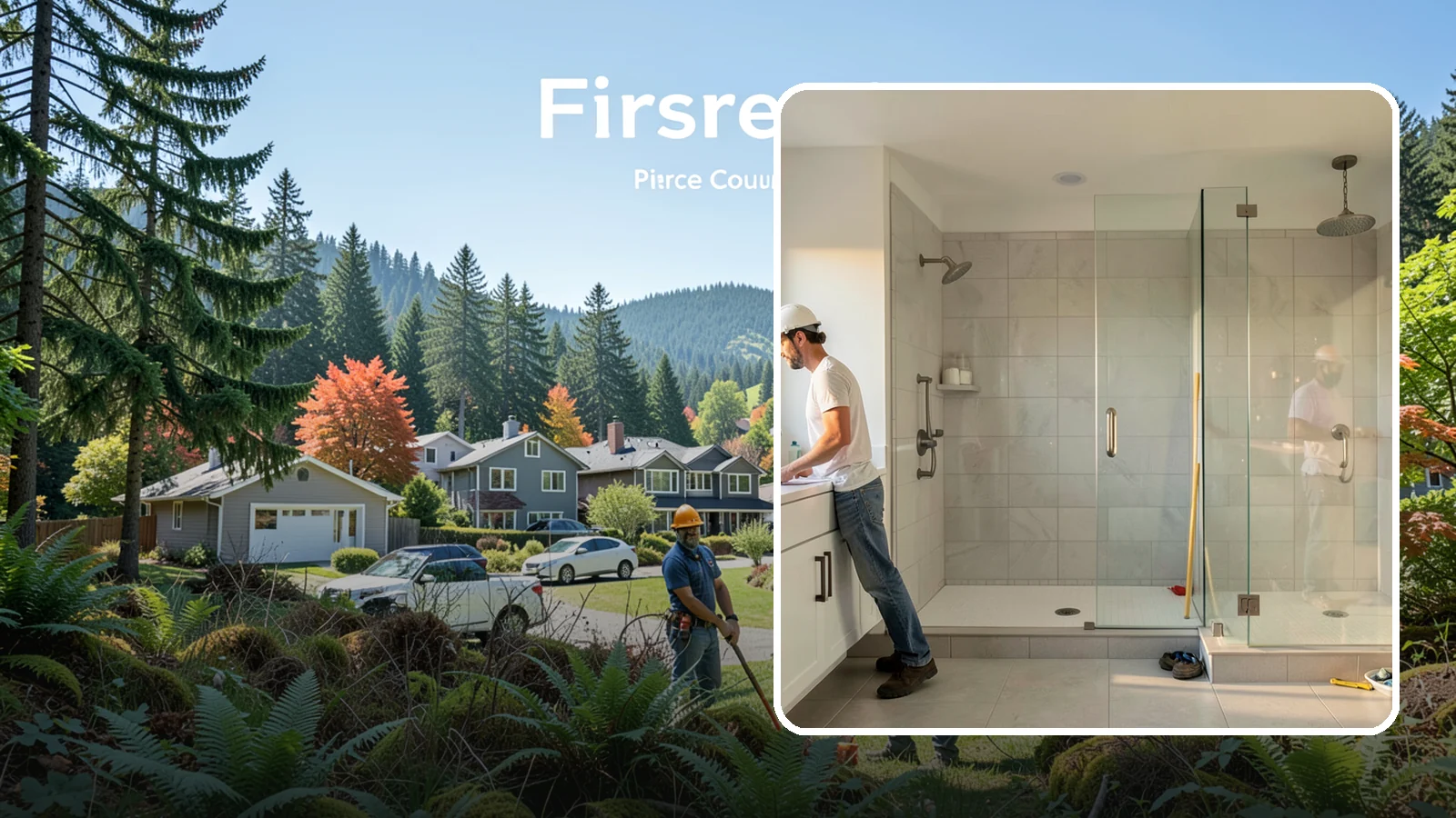 Shower Conversion in Fircrest, Pierce County, WA - A shower conversion transforms an existing enclosure into a configuration that better fits your needs.