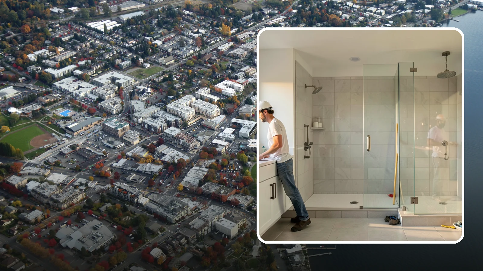 Shower Conversion in Kirkland, King County, WA - A shower conversion transforms an existing enclosure into a configuration that better fits your needs.