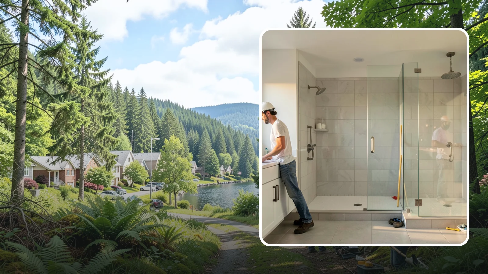 Shower Conversion in Lake Forest Park, King County, WA - A shower conversion transforms an existing enclosure into a configuration that better fits your needs.