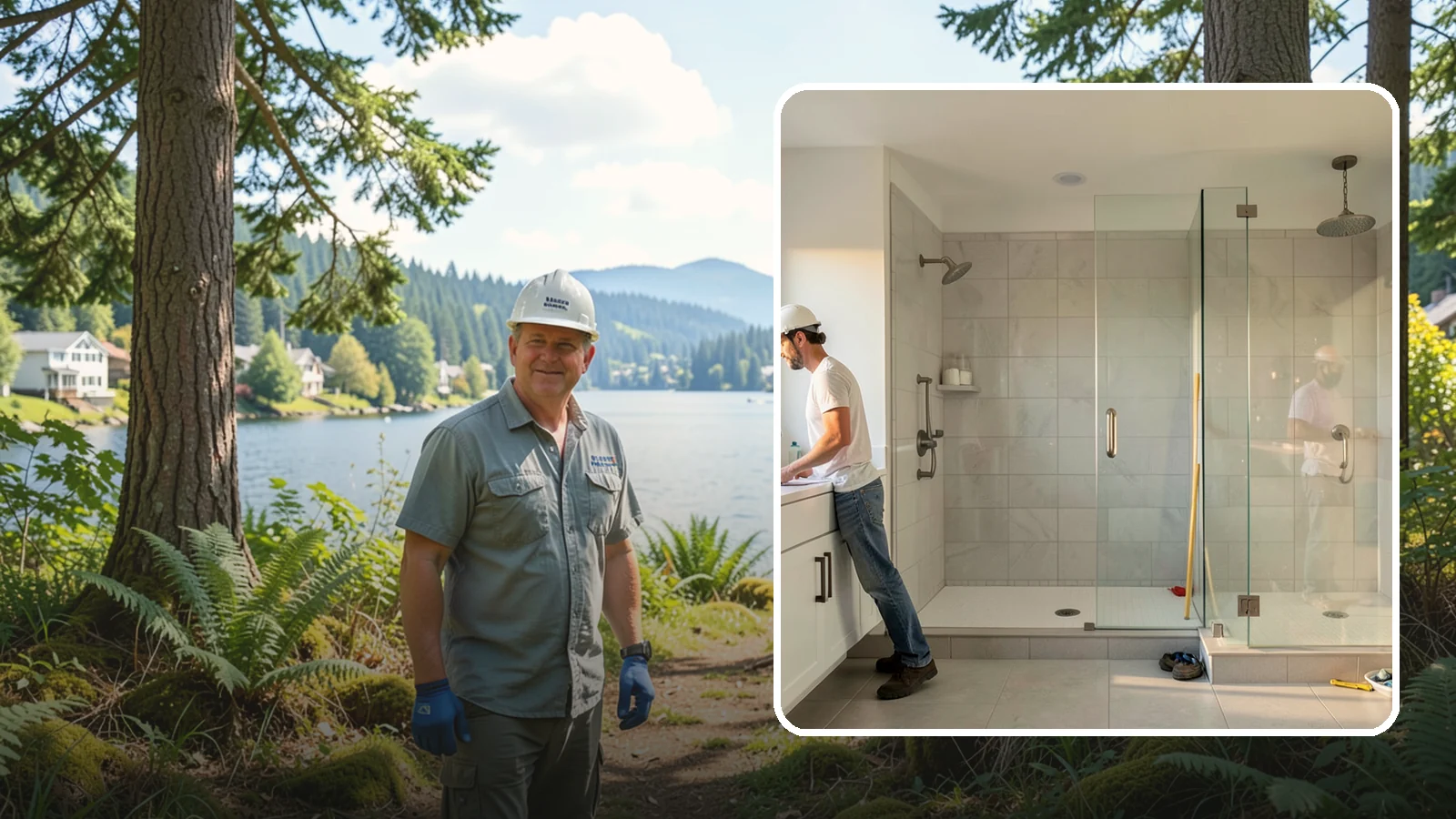 Shower Conversion in Milton, King County, WA - A shower conversion transforms an existing enclosure into a configuration that better fits your needs.