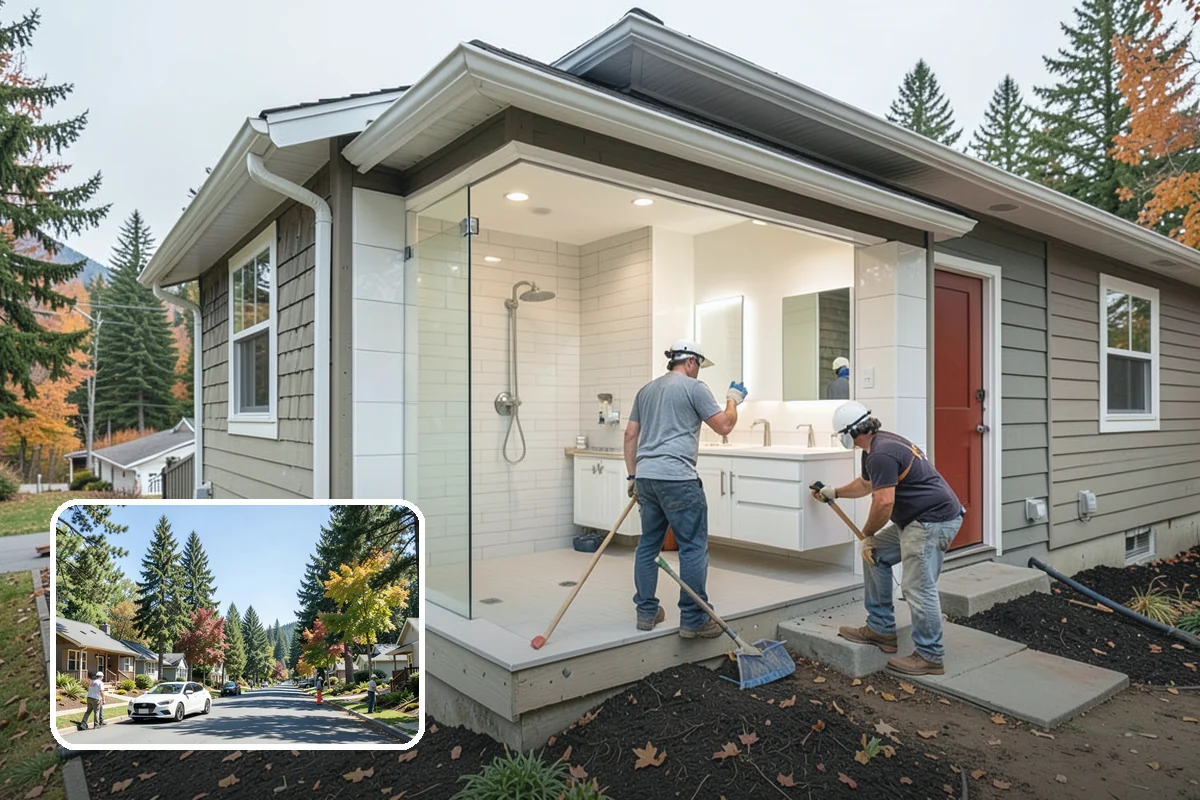 Shower Conversion in Orting, Pierce County, WA - Reworks an existing shower to fit your habits
