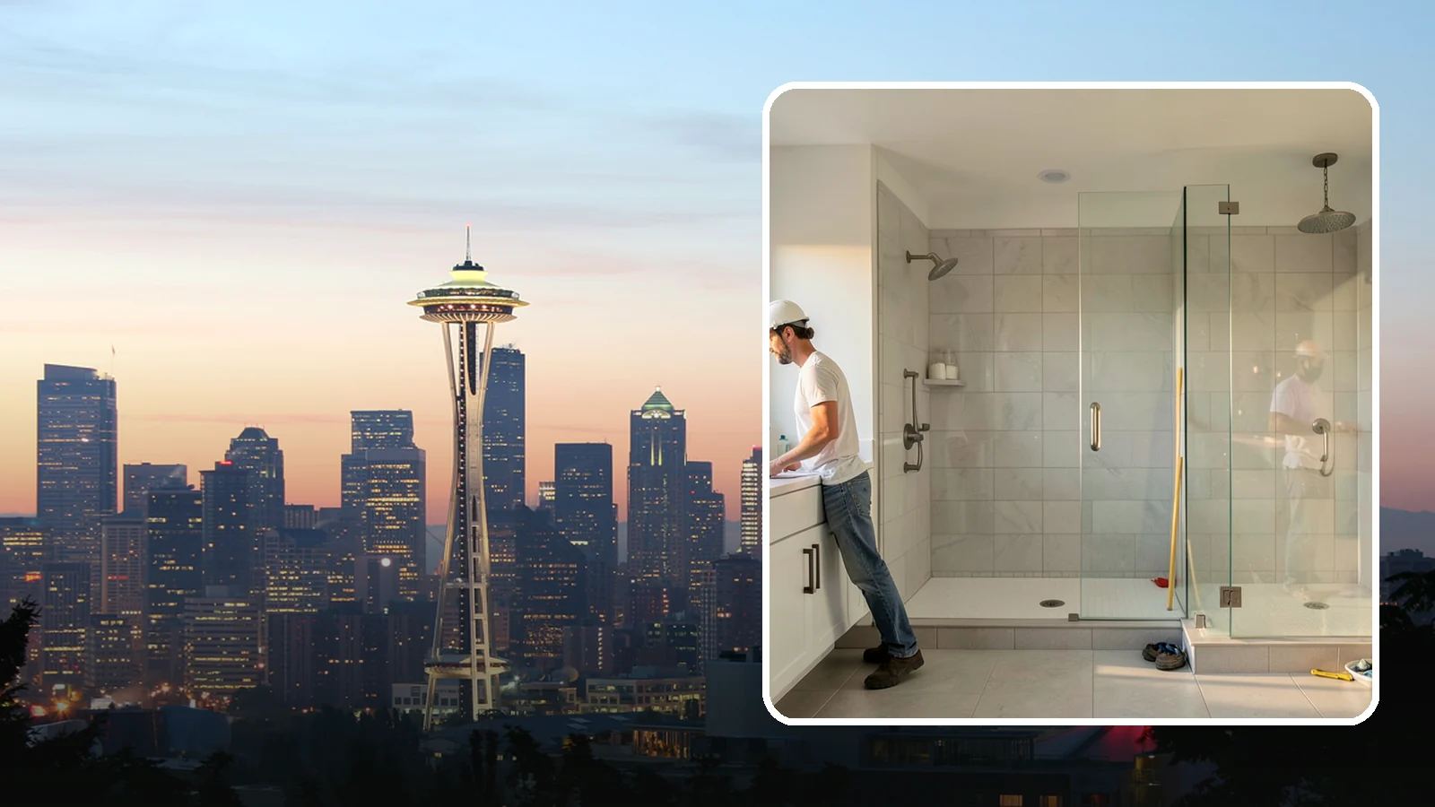 Shower Conversion in Seattle, King County, WA - A shower conversion transforms an existing enclosure into a configuration that better fits your needs.
