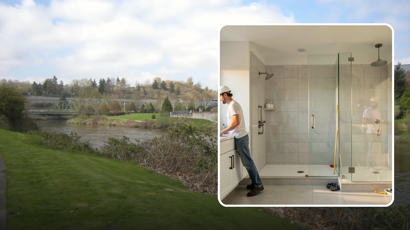 Shower Conversion in Tukwila, King County, WA - A shower conversion transforms an existing enclosure into a configuration that better fits your needs.