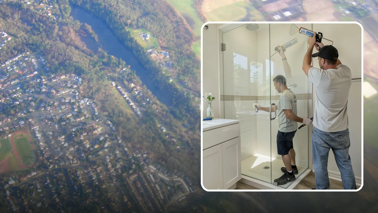 Shower Door Installation in Algona, King County, WA - A shower door installation adds a clean glass enclosure that keeps water contained and looks refined.