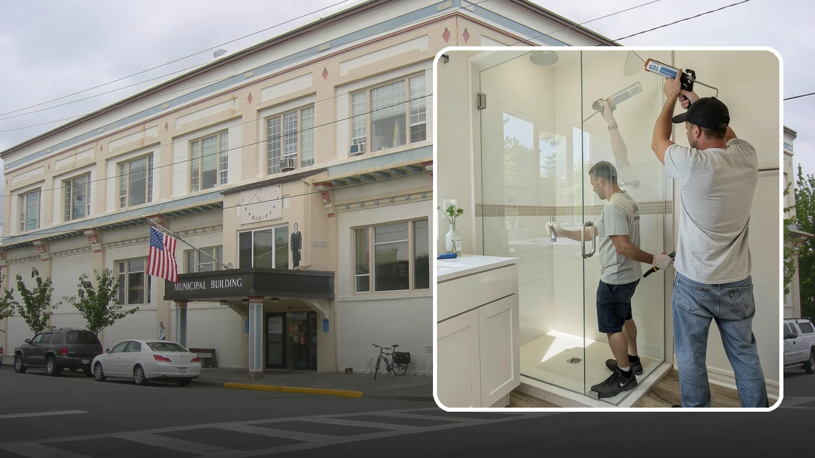 Shower Door Installation in Anacortes, Skagit County, WA - A shower door installation adds a clean glass enclosure that keeps water contained and looks refined.