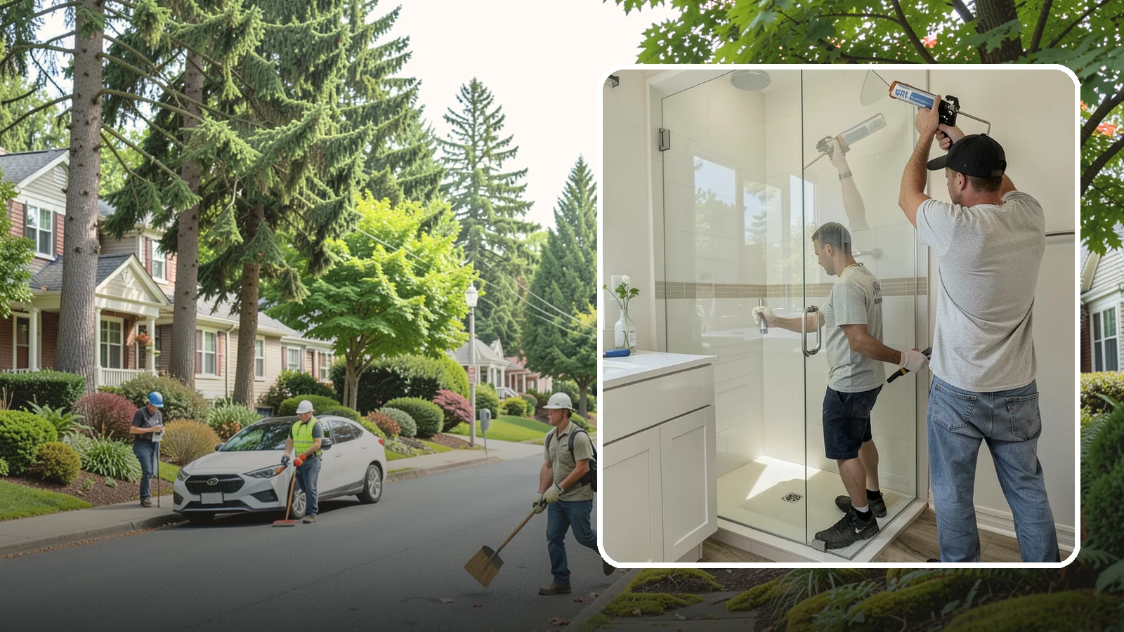 Shower Door Installation in Beaux Arts Village, King County, WA - A shower door installation adds a clean glass enclosure that keeps water contained and looks refined.