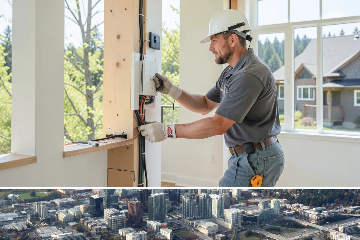 Shower Door Installation in Bellevue, King County, WA - Glass doors are typically installed near the end of a remodel and can be scheduled comfortably in any season.