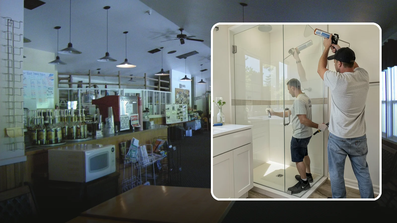 Shower Door Installation in Black Diamond, King County, WA - A shower door installation adds a clean glass enclosure that keeps water contained and looks refined.