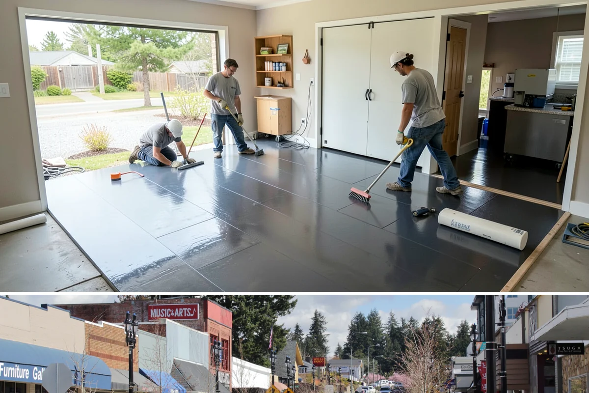 Shower Door Installation in Bothell, King County, WA - Glass doors are typically installed near the end of a remodel and can be scheduled comfortably in any season.