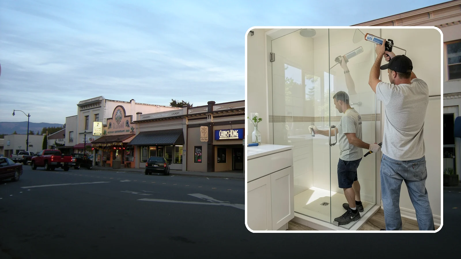 Shower Door Installation in Burlington, Skagit County, WA - A shower door installation adds a clean glass enclosure that keeps water contained and looks refined.