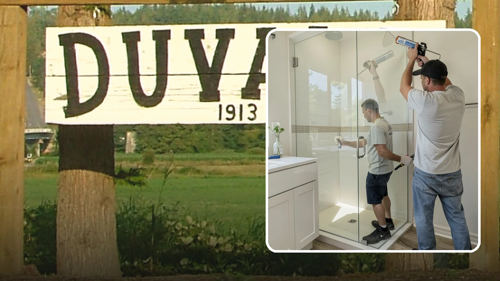 Shower Door Installation in Duvall, King County, WA - A shower door installation adds a clean glass enclosure that keeps water contained and looks refined.