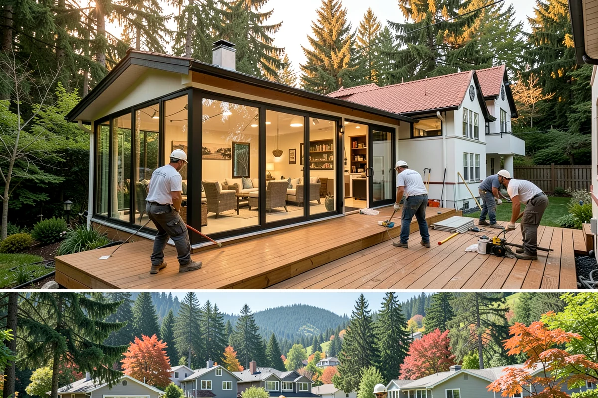 Shower Door Installation in Fircrest, Pierce County, WA - Glass doors are typically installed near the end of a remodel and can be scheduled comfortably in any season.