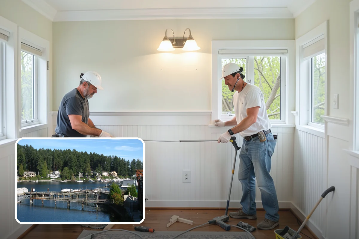Shower Door Installation in Gig Harbor, Pierce County, WA - Keeps water neatly contained in the shower