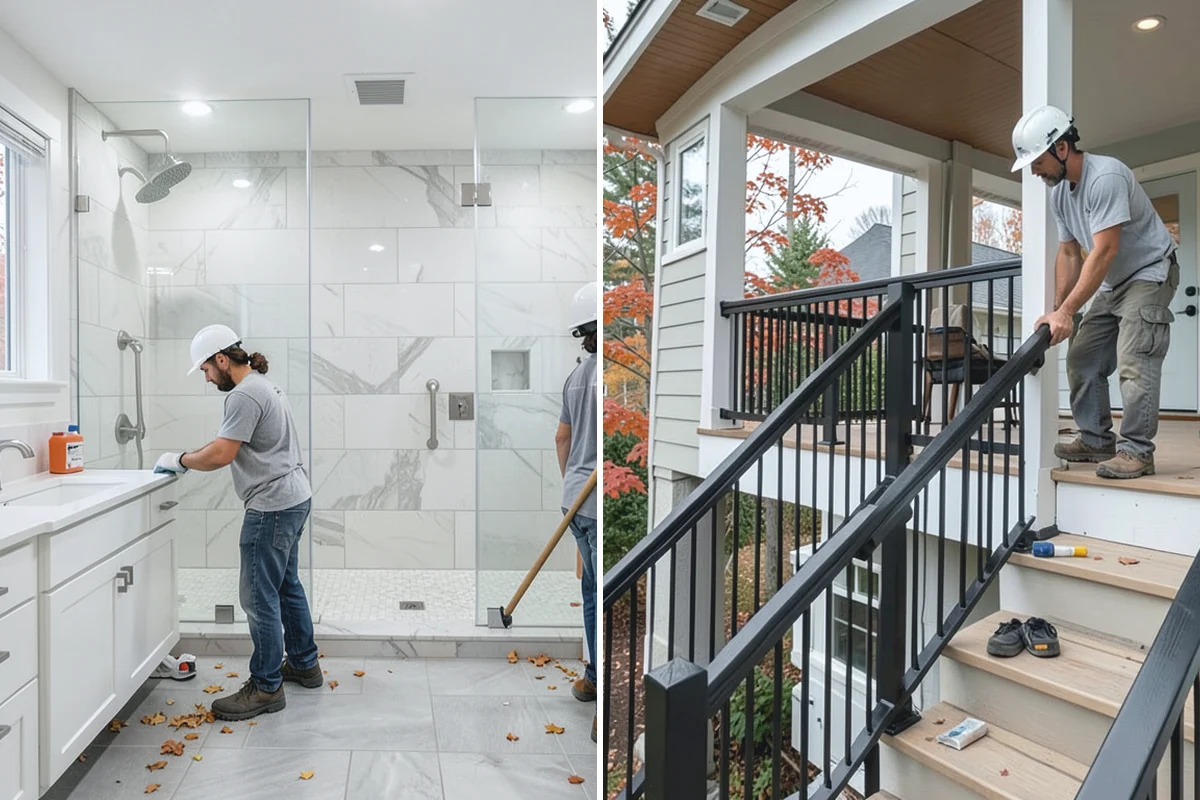 Shower Door Installation in Medina, King County, WA - Measure the opening after tile is set