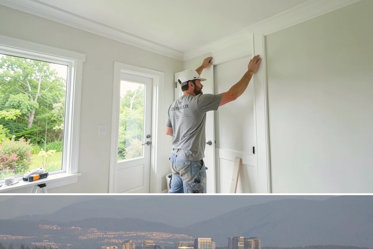 Shower Door Installation in Medina, King County, WA - Glass doors are typically installed near the end of a remodel and can be scheduled comfortably in any season.