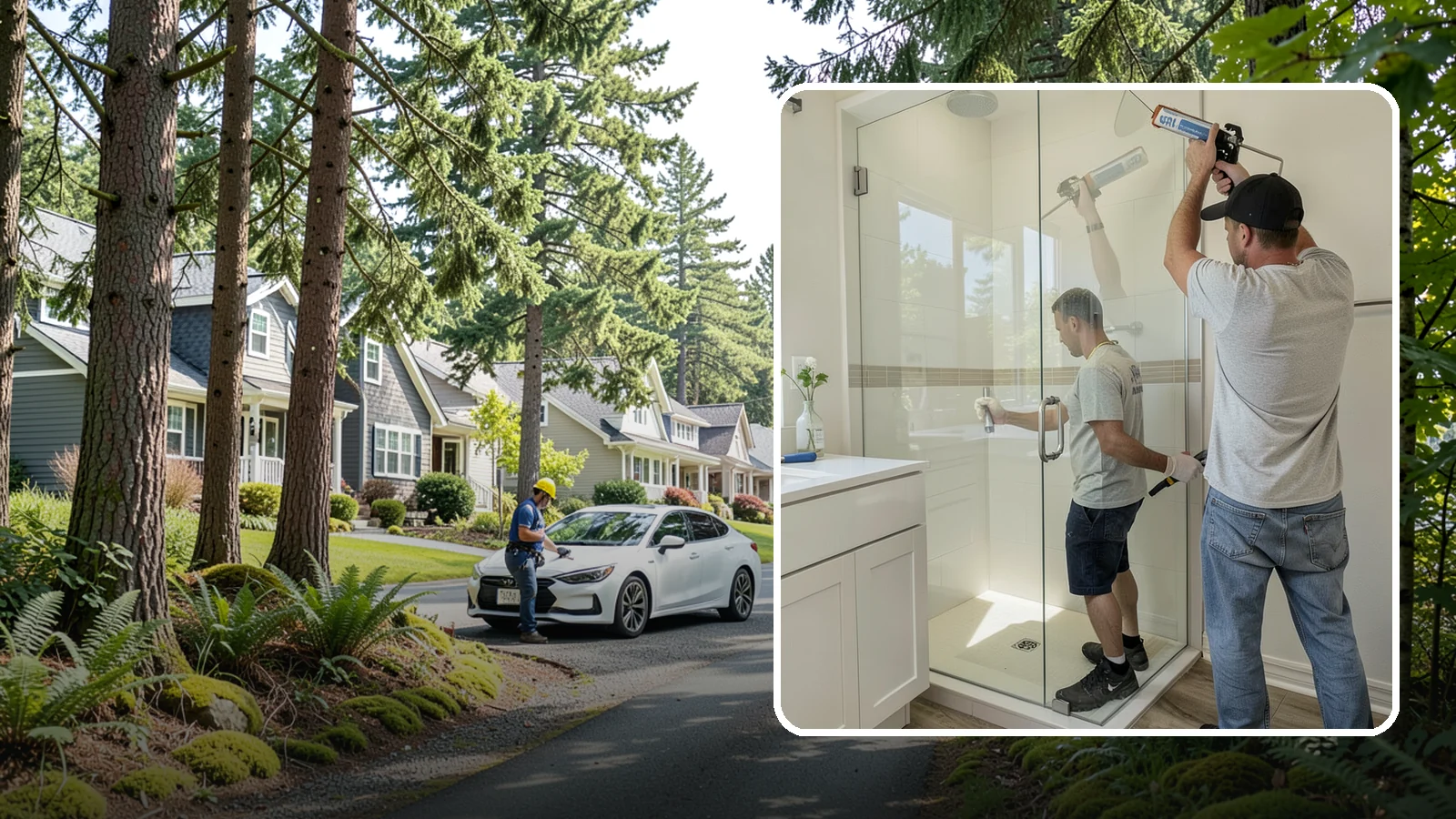 Shower Door Installation in Normandy Park, King County, WA - A shower door installation adds a clean glass enclosure that keeps water contained and looks refined.