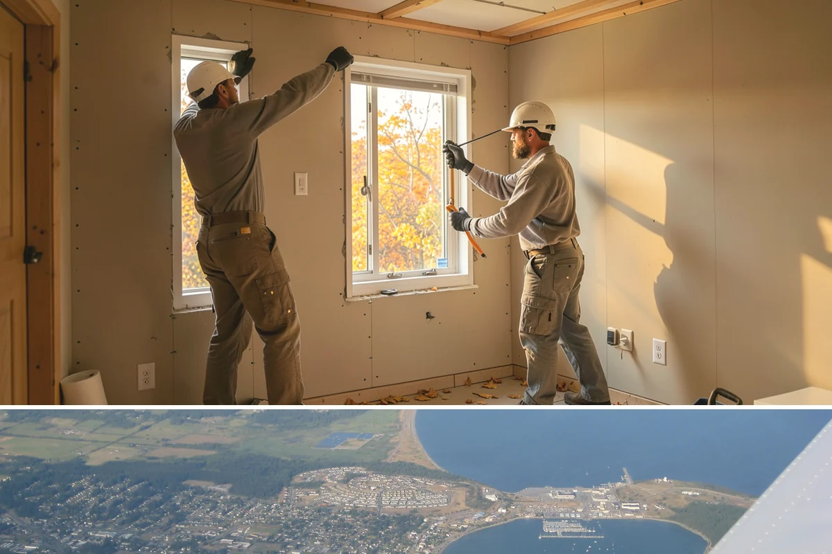 Shower Door Installation in Oak Harbor, Island County, WA - Glass doors are typically installed near the end of a remodel and can be scheduled comfortably in any season.