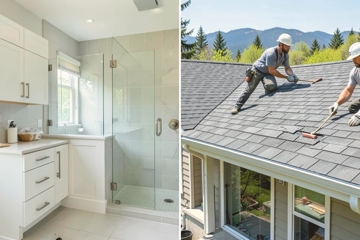 Shower Door Installation in Orting, Pierce County, WA - Measure the opening after tile is set