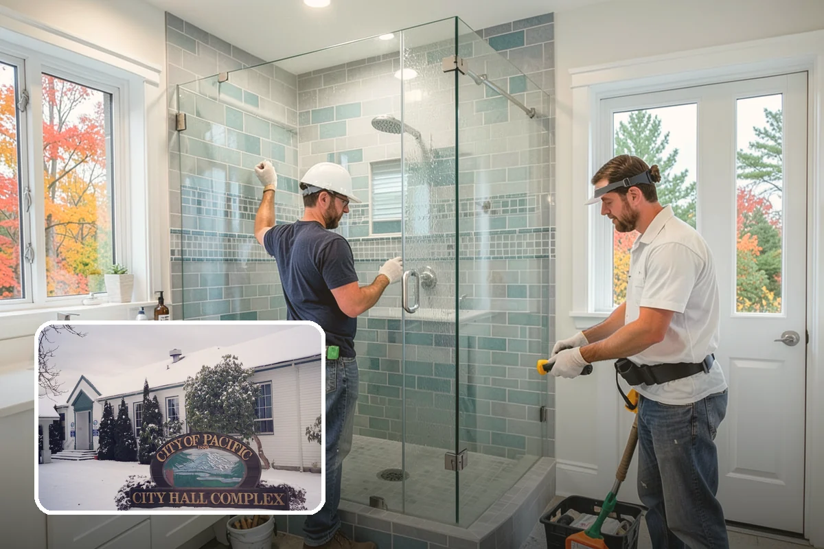 Shower Door Installation in Pacific, King County, WA - Keeps water neatly contained in the shower