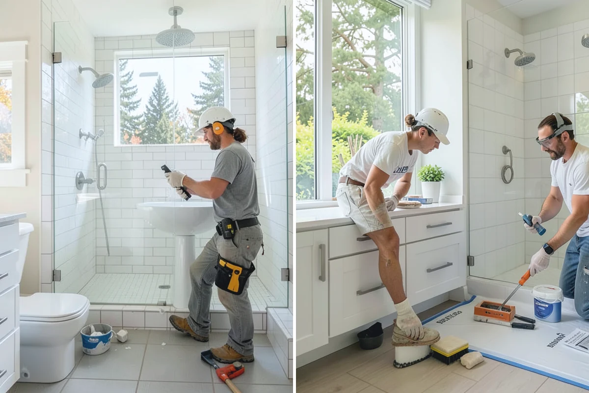 Shower Door Installation in Skykomish, King County, WA - Measure the opening after tile is set