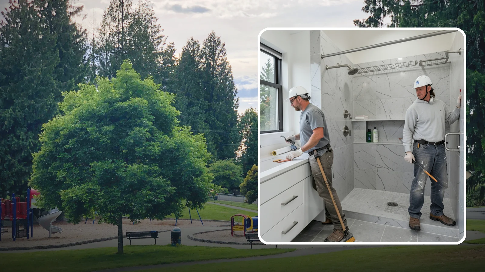 Shower Niche Installation in Bonney Lake, Pierce County, WA - A shower niche installation carves a recessed shelf into the wall for tidy, reachable storage.
