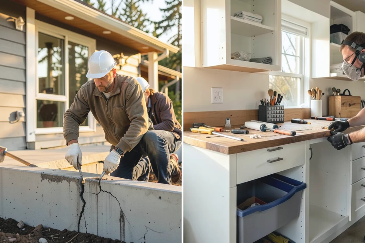 Shower Niche Installation in Buckley, Pierce County, WA - Locate the niche between wall studs