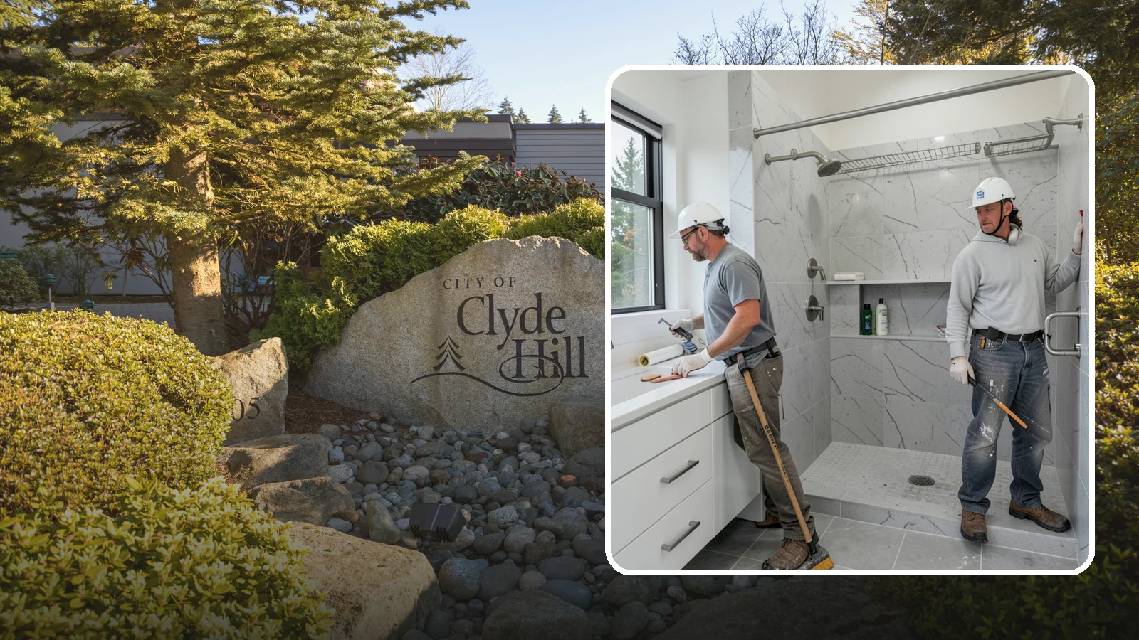 Shower Niche Installation in Clyde Hill, King County, WA - A shower niche installation carves a recessed shelf into the wall for tidy, reachable storage.