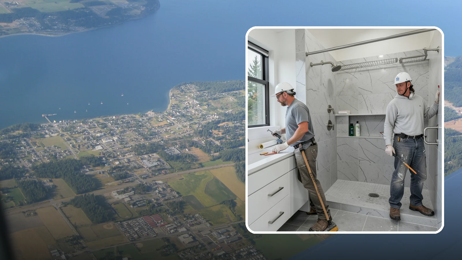 Shower Niche Installation in Coupeville, Island County, WA - A shower niche installation carves a recessed shelf into the wall for tidy, reachable storage.