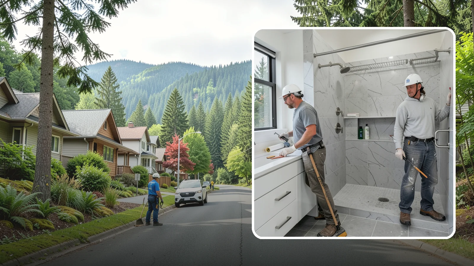 Shower Niche Installation in Darrington, Snohomish County, WA - A shower niche installation carves a recessed shelf into the wall for tidy, reachable storage.