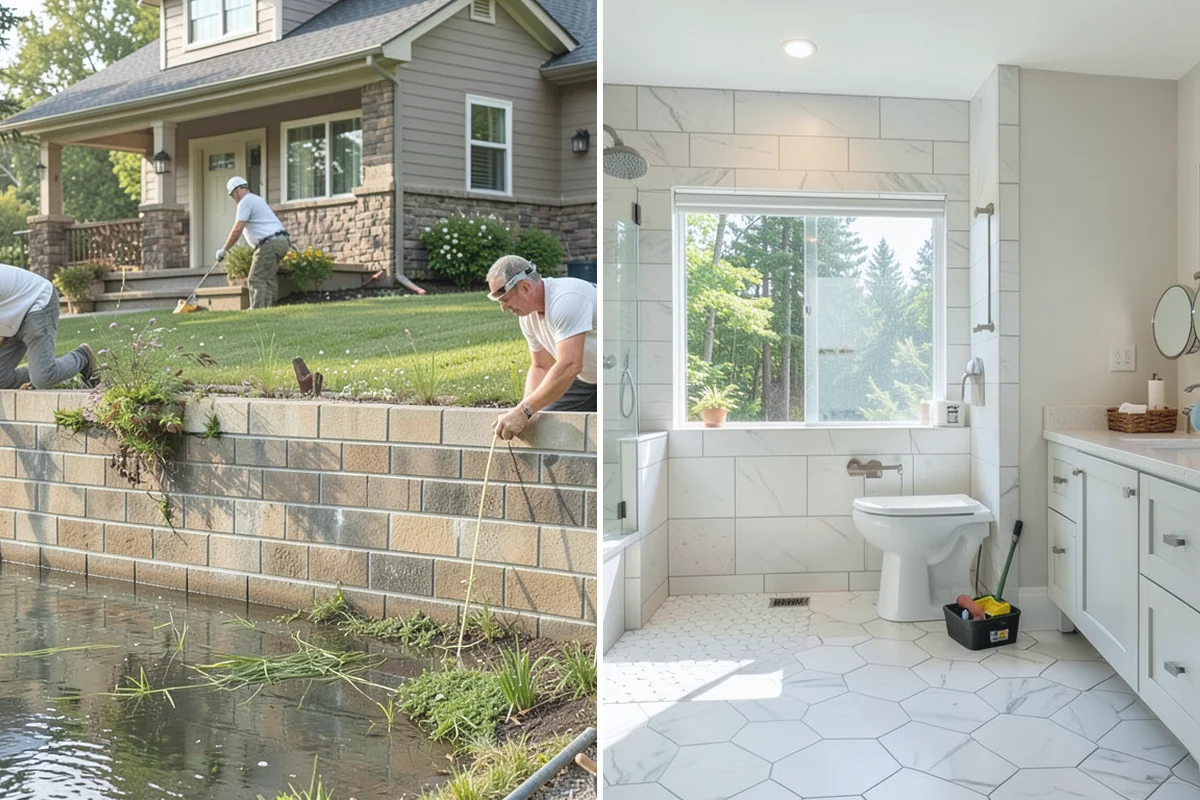 Shower Niche Installation in Darrington, Snohomish County, WA - Locate the niche between wall studs