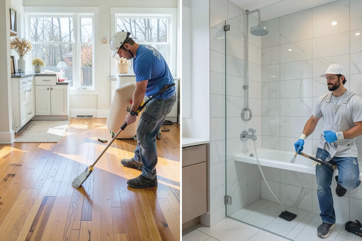 Shower Niche Installation in Des Moines, King County, WA - Locate the niche between wall studs