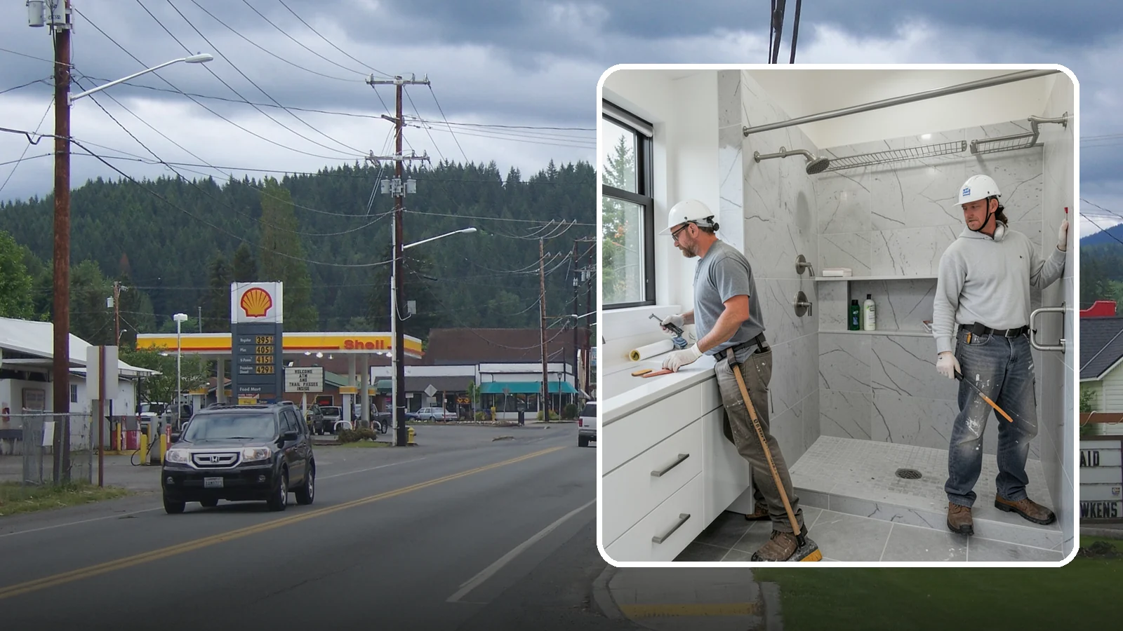 Shower Niche Installation in Granite Falls, Snohomish County, WA - A shower niche installation carves a recessed shelf into the wall for tidy, reachable storage.