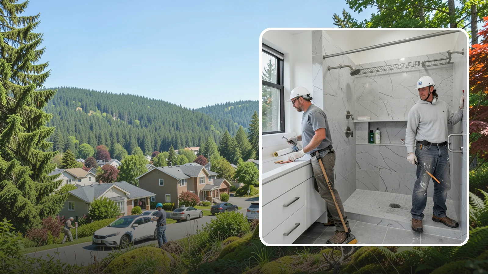 Shower Niche Installation in Index, Snohomish County, WA - A shower niche installation carves a recessed shelf into the wall for tidy, reachable storage.