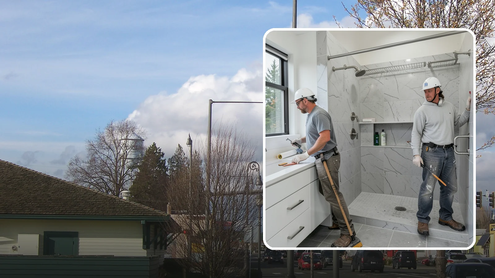 Shower Niche Installation in Marysville, Snohomish County, WA - A shower niche installation carves a recessed shelf into the wall for tidy, reachable storage.