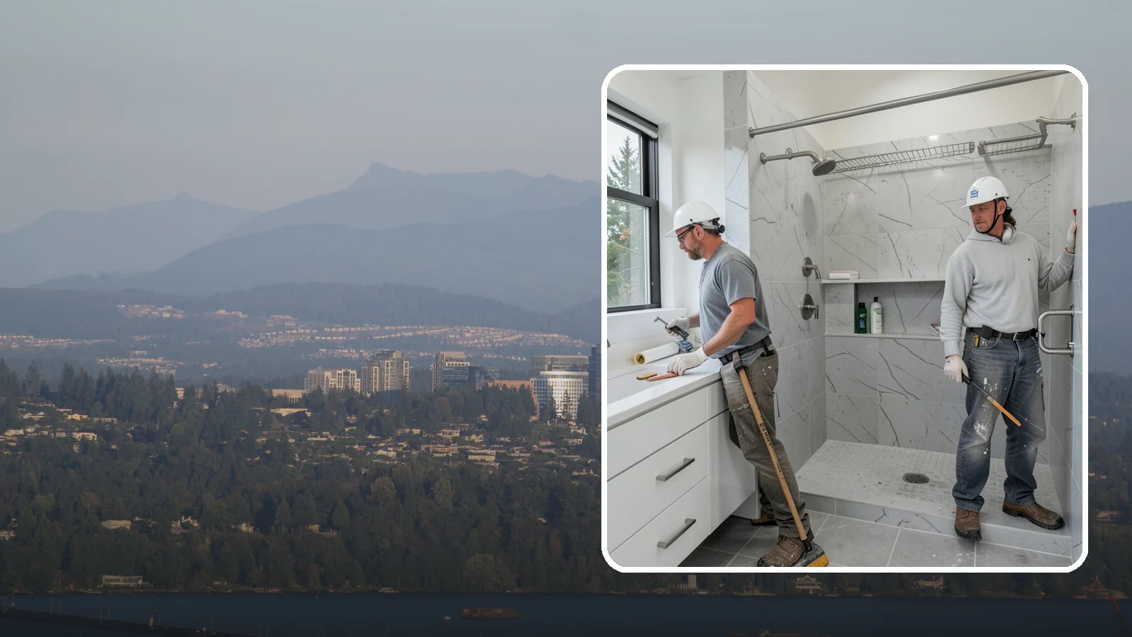 Shower Niche Installation in Medina, King County, WA - A shower niche installation carves a recessed shelf into the wall for tidy, reachable storage.