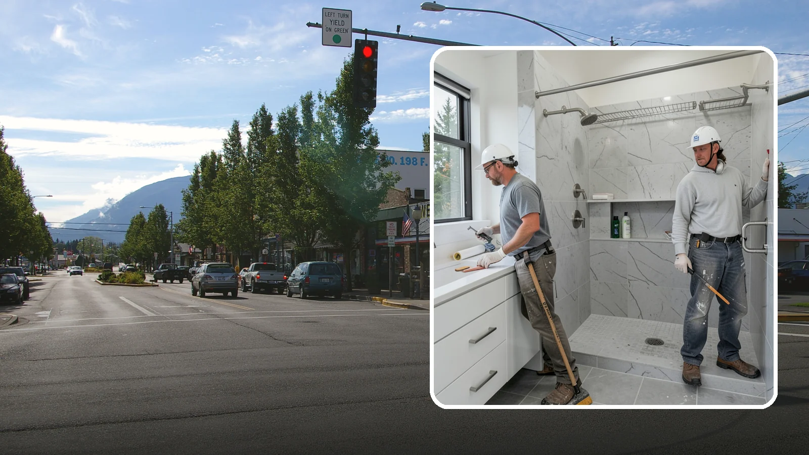 Shower Niche Installation in North Bend, King County, WA - A shower niche installation carves a recessed shelf into the wall for tidy, reachable storage.