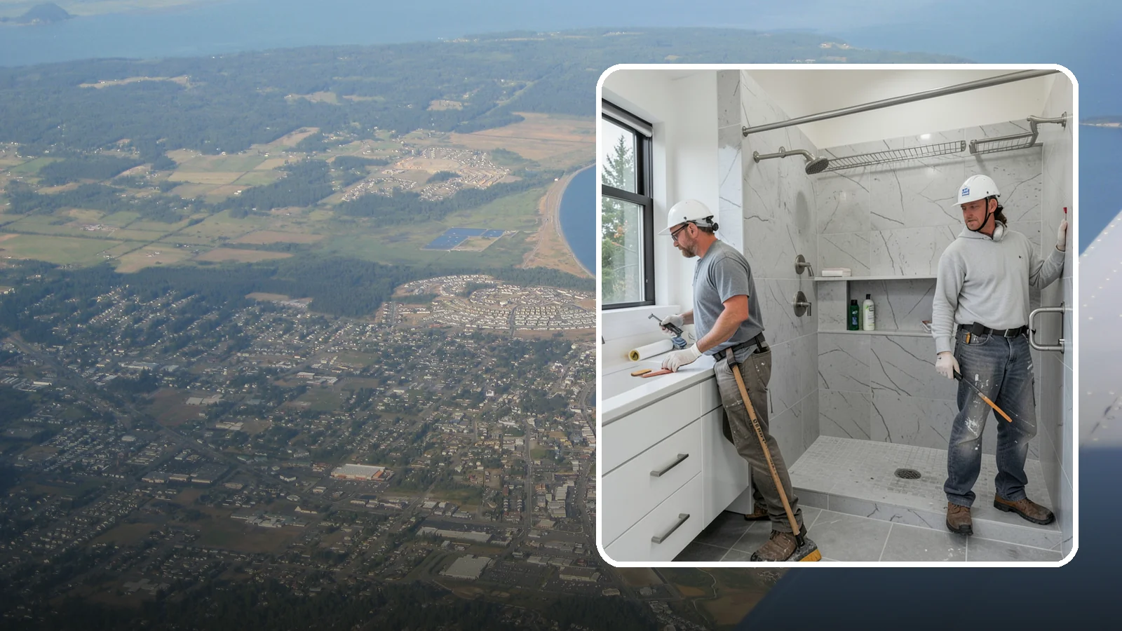 Shower Niche Installation in Oak Harbor, Island County, WA - A shower niche installation carves a recessed shelf into the wall for tidy, reachable storage.